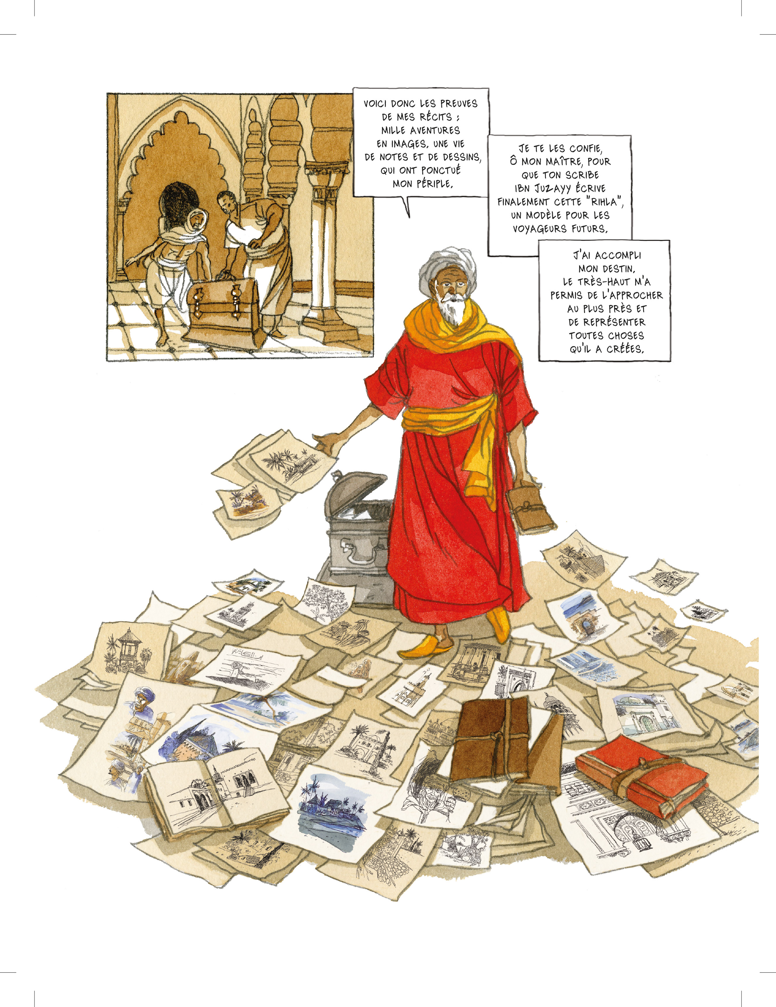 Planche BD - Les voyages d'Ibn Battuta (1)